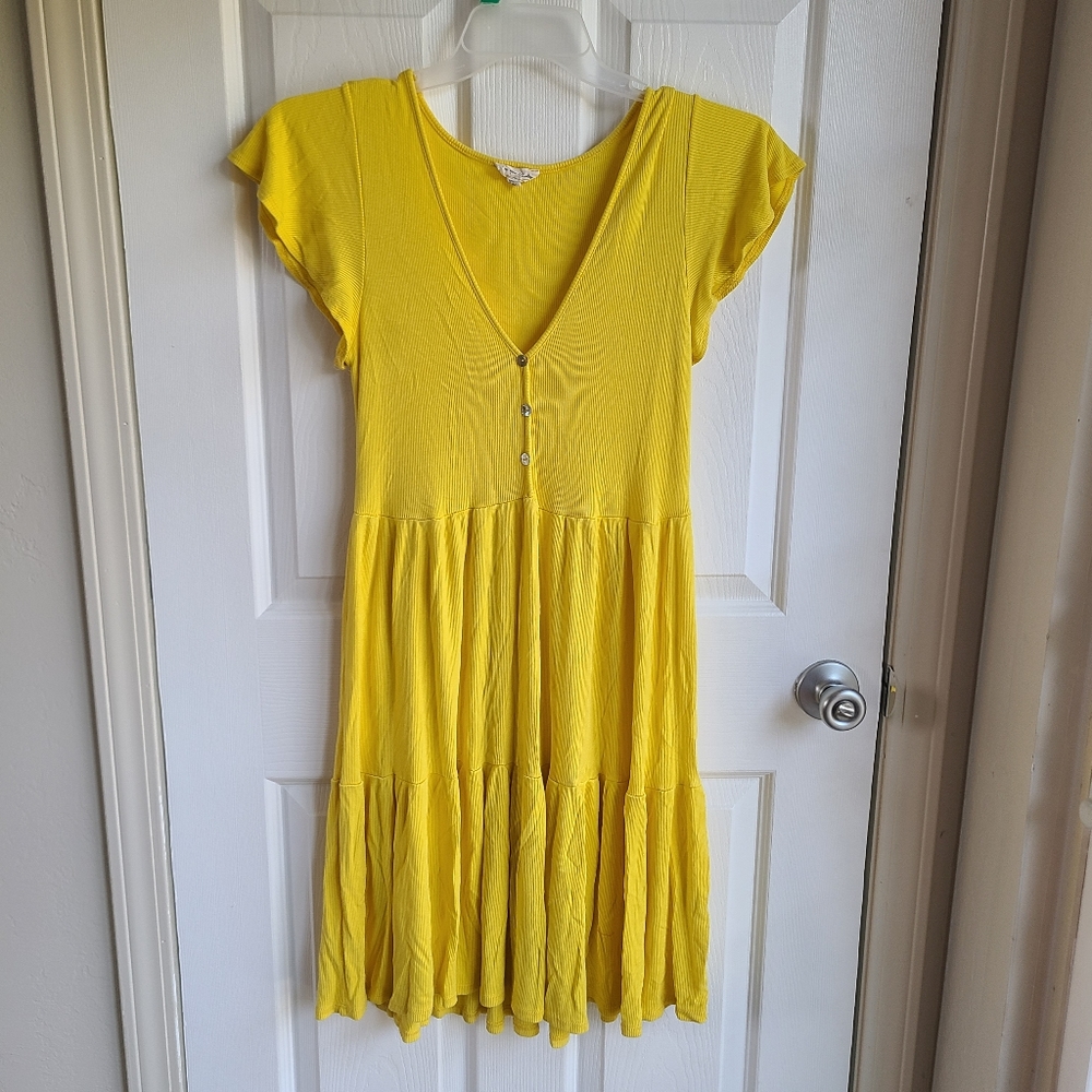 See You Monday XL Yellow Dress